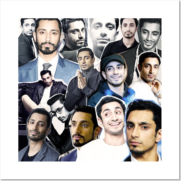 Riz Ahmed Collage Wall Art by lunalovebad